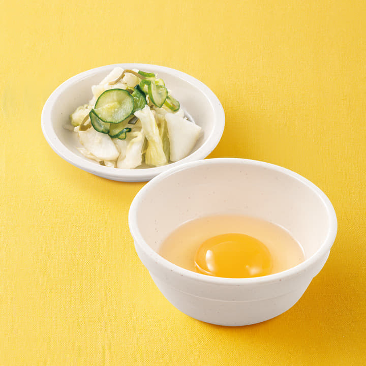 お新香生玉子セット