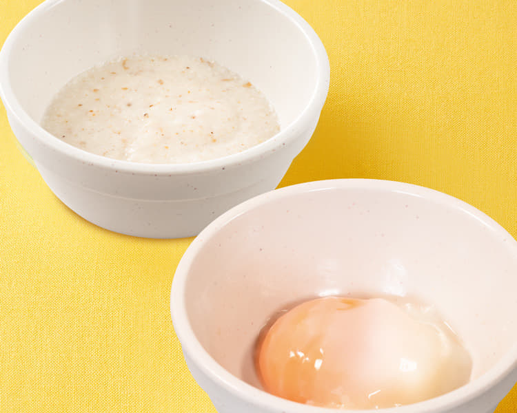 とろろ半熟玉子セット