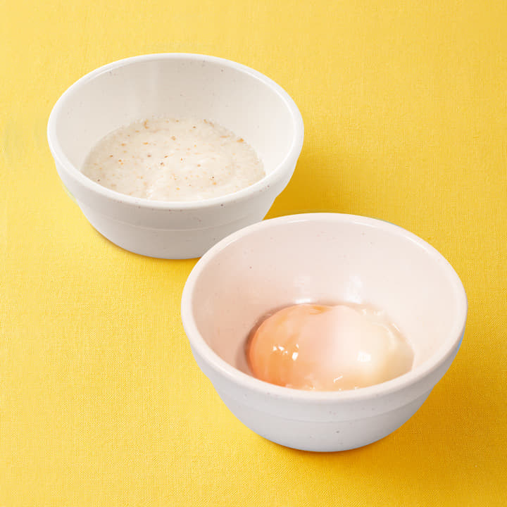 とろろ半熟玉子セット