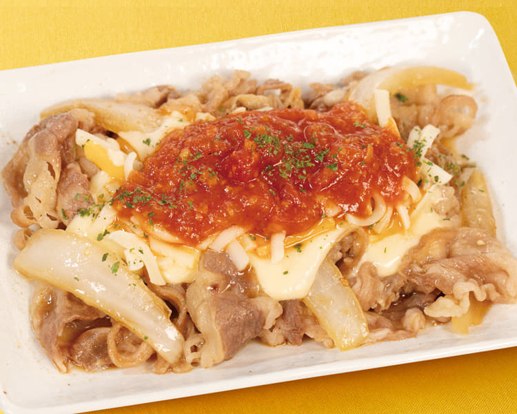 うまトマチーズ牛皿