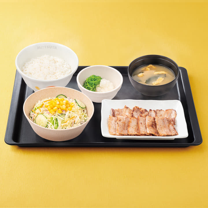 厚切り豚カルビ焼肉定食