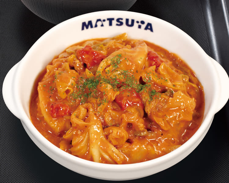 煮込みキャベツのトマトハンバーグ定食