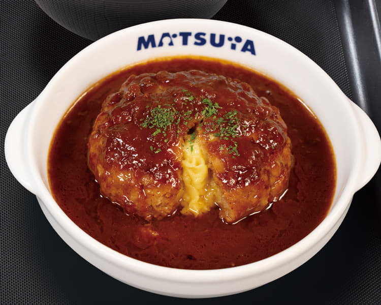 溢れる3種の濃厚チーズINデミハンバーグ定食