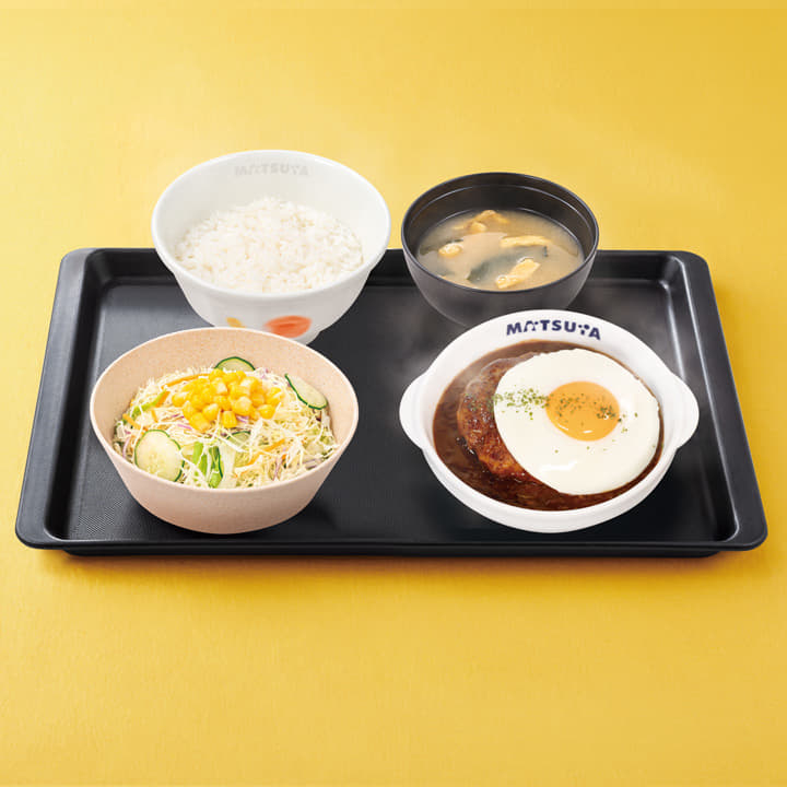 デミたまハンバーグ定食