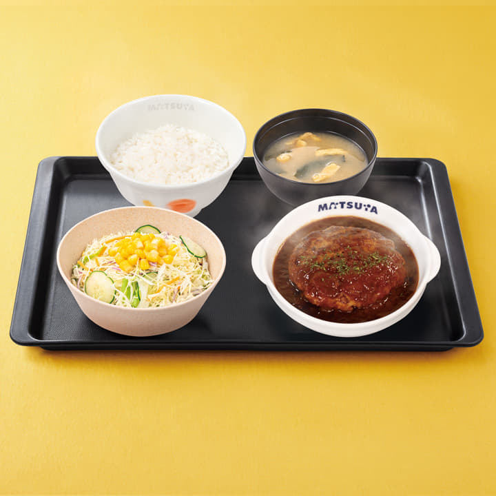 デミグラスソースハンバーグ定食