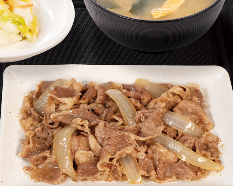 たっぷり牛皿定食