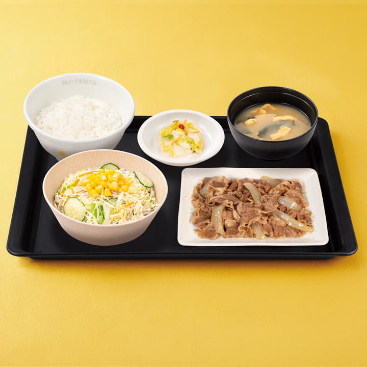たっぷり牛皿定食