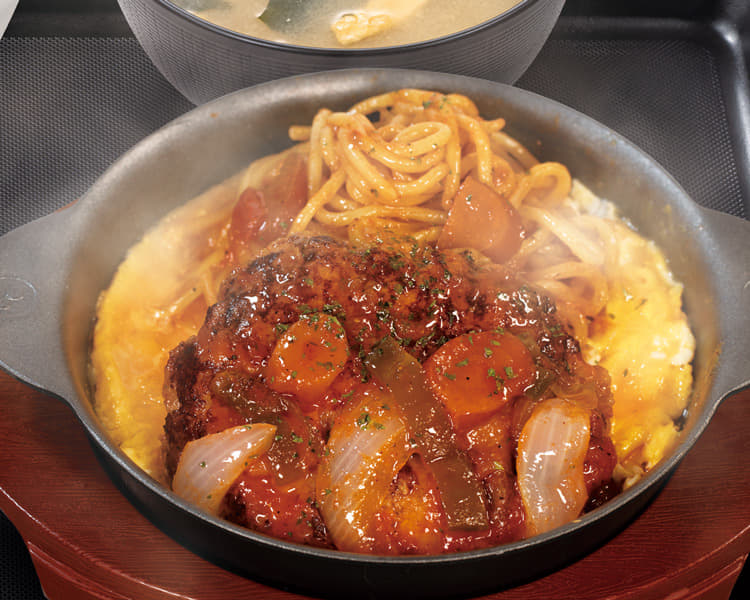 西条てっぱんナポリタンハンバーグ定食