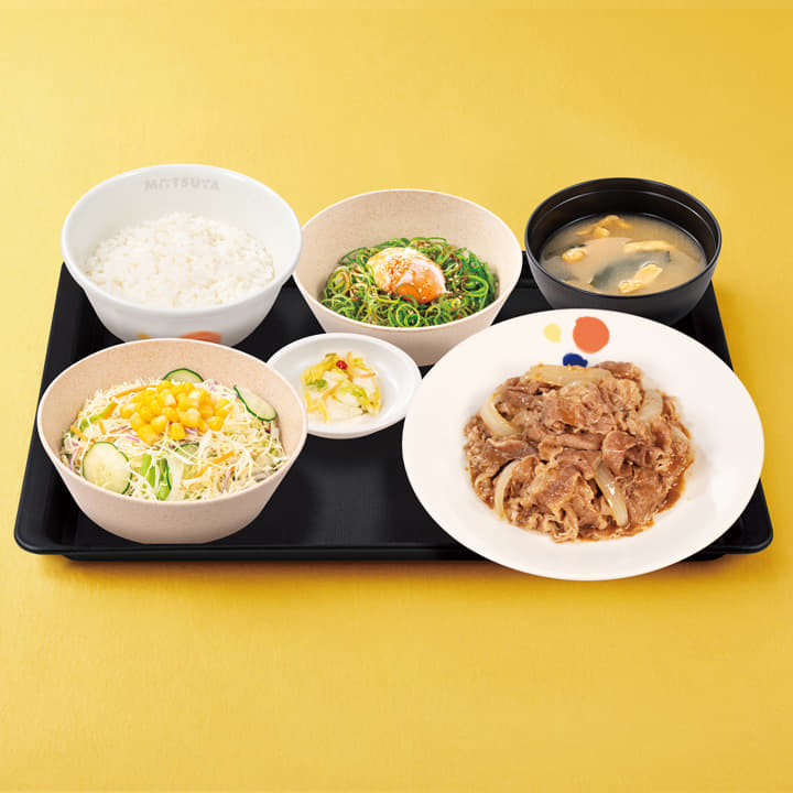 特盛ネギたま牛皿定食