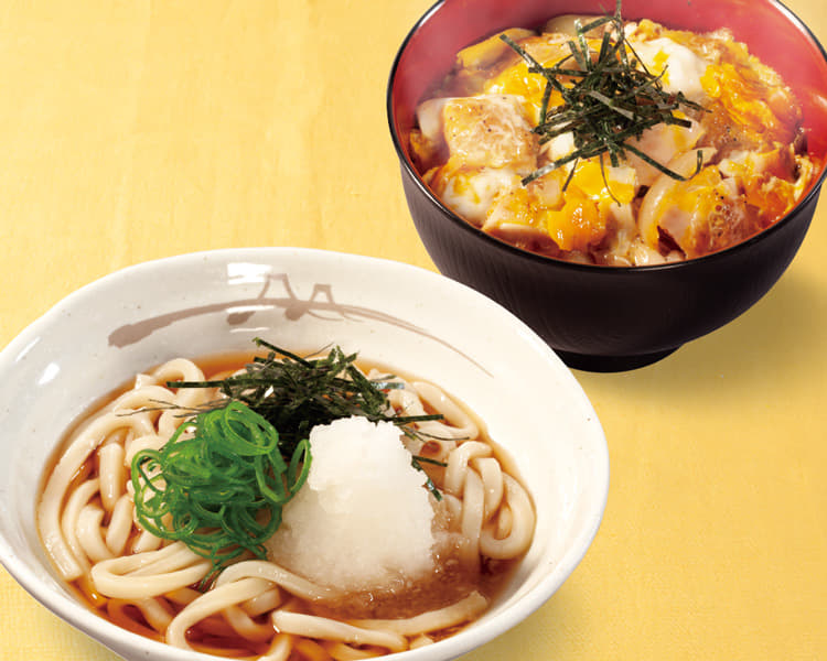 ぶっかけうどんミニ親子丼セット メニュー 松屋