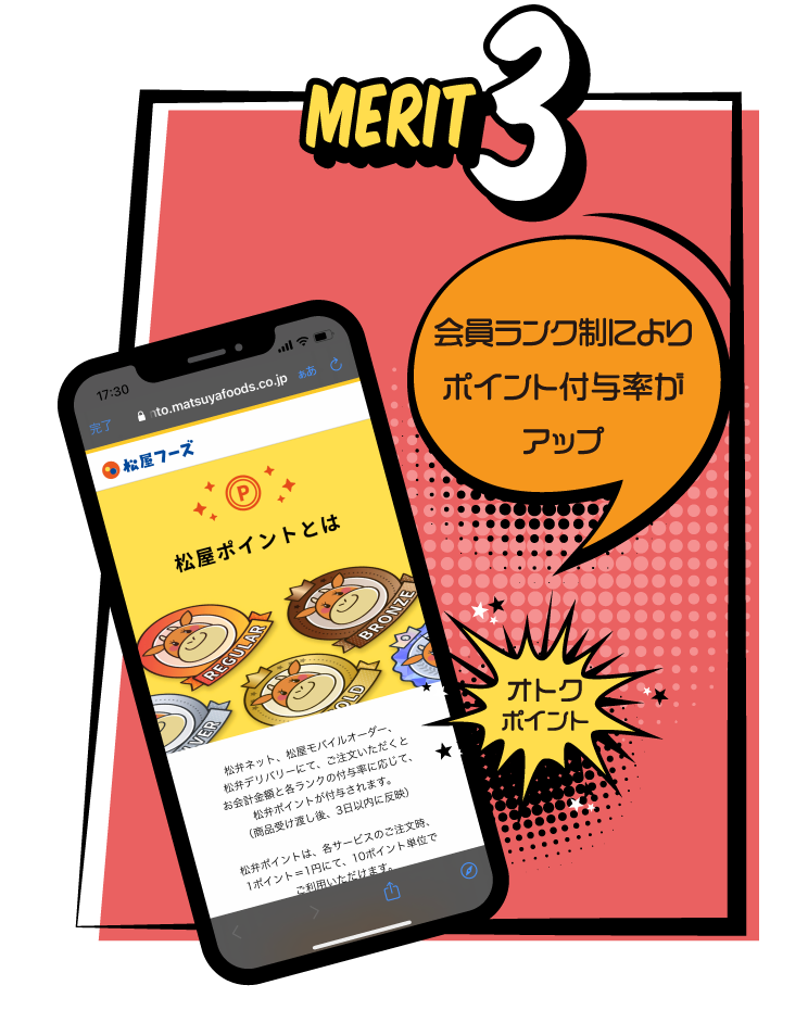 会員ランク制によりポイント付与率がアップ