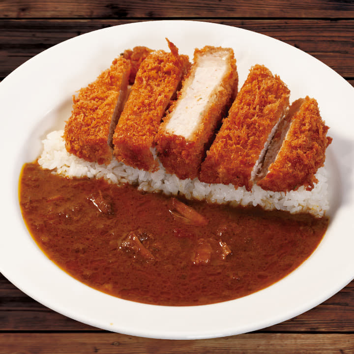 超厚切りロースかつ欧風ビーフカレー