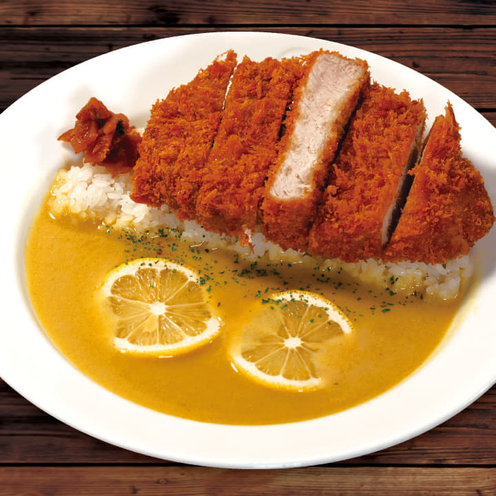超厚切りロースかつレモンクリームカレー
