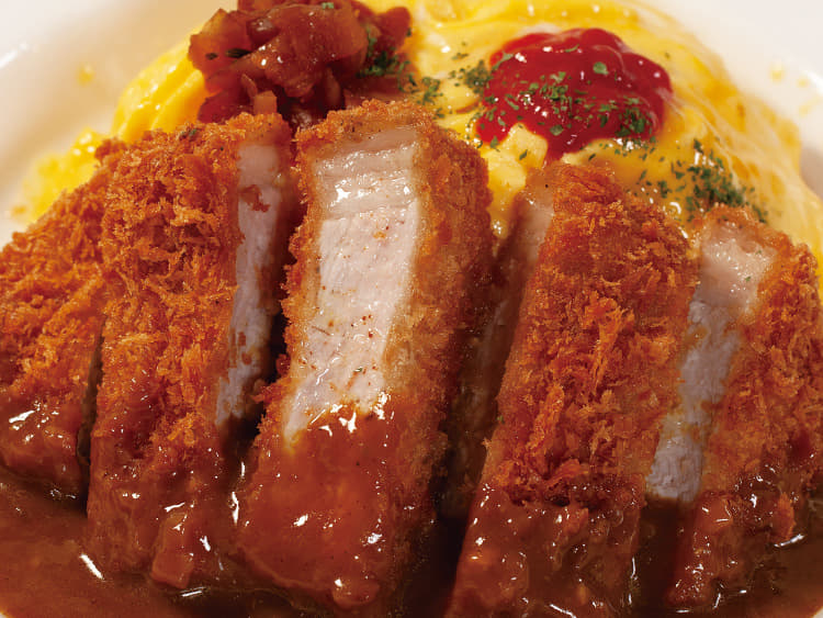 超厚切りロースかつオムレツカレー