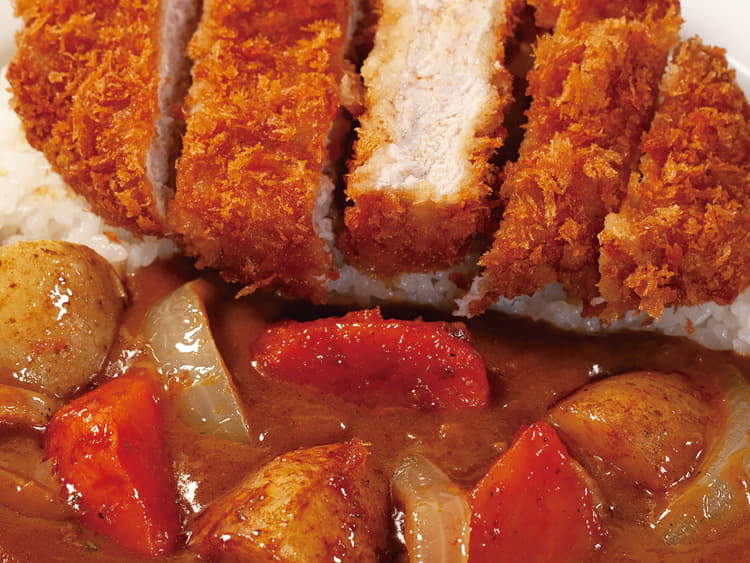 ごろごろ野菜超厚切りロースかつカレー