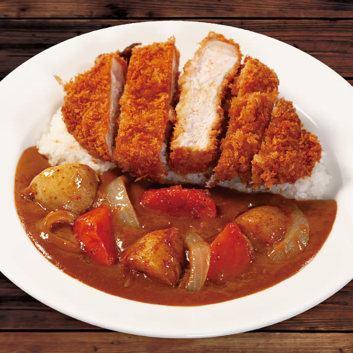 ごろごろ野菜超厚切りロースかつカレー