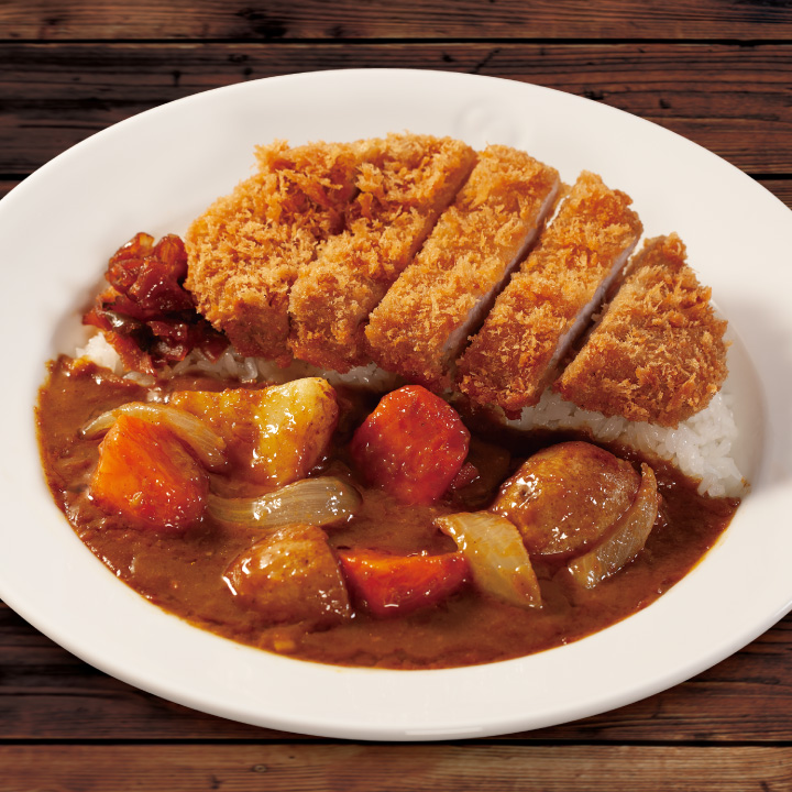 ごろごろ野菜ロースかつカレー