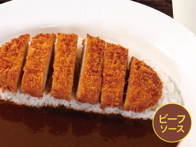 【ビーフソース】【ランチ】ロースかつカレー+ラッシー