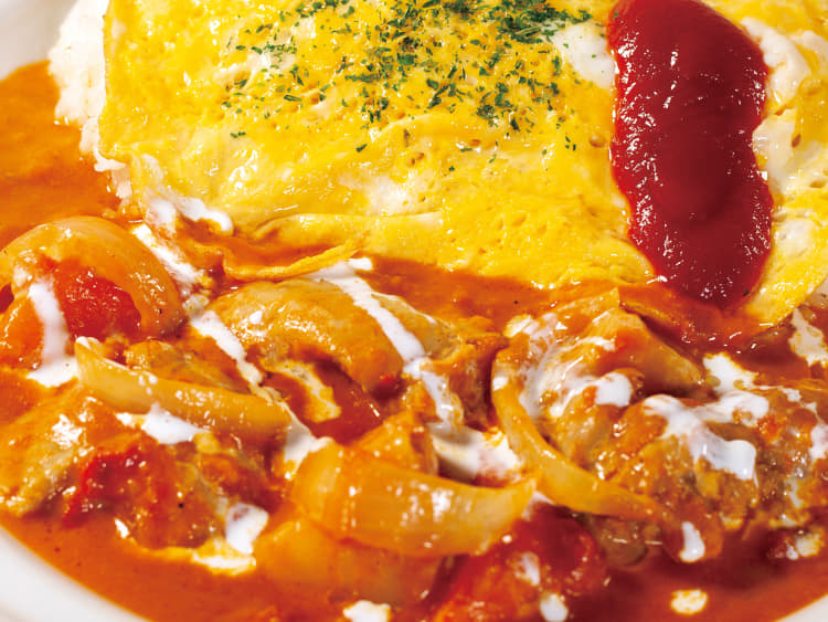 バターチキンオムレツカレー