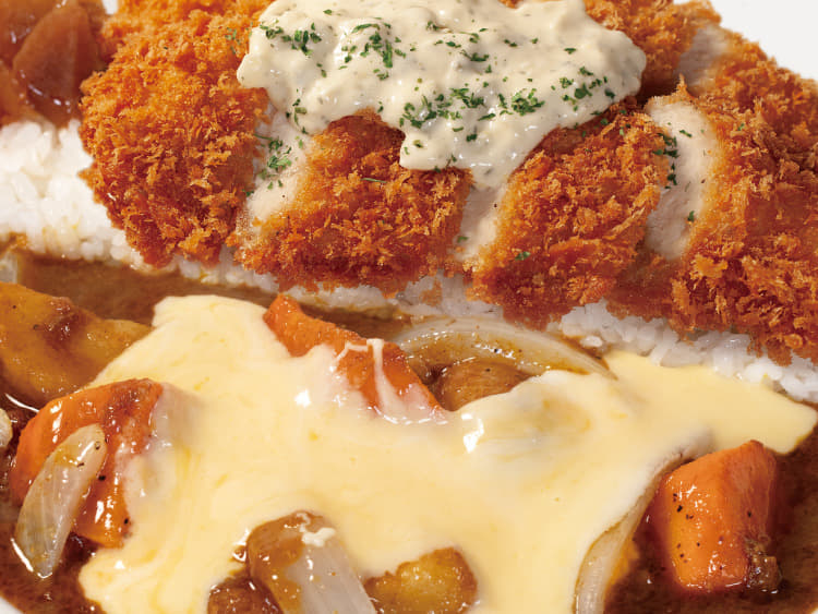 ごろごろ野菜ささみかつ欧風ビーフカレー　トッピングチーズ