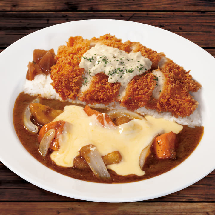 ごろごろ野菜ささみかつ欧風ビーフカレー　トッピングチーズ