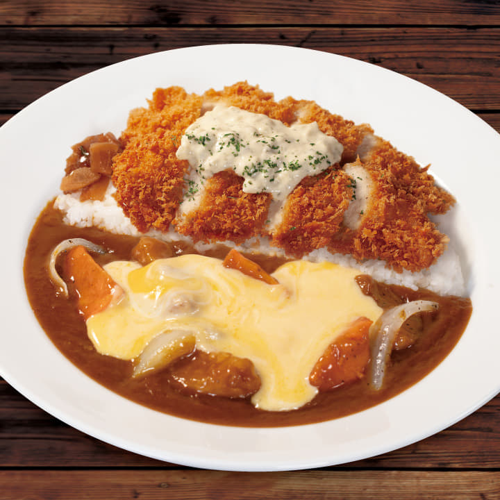 ごろごろ野菜ささみかつカレー　トッピングチーズ