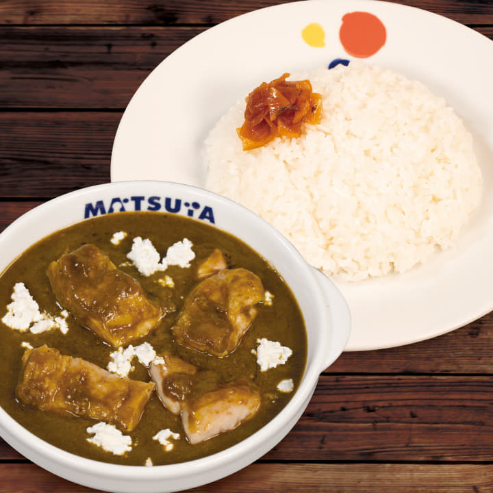 ほうれん草とカッテージチーズのチキンカレー