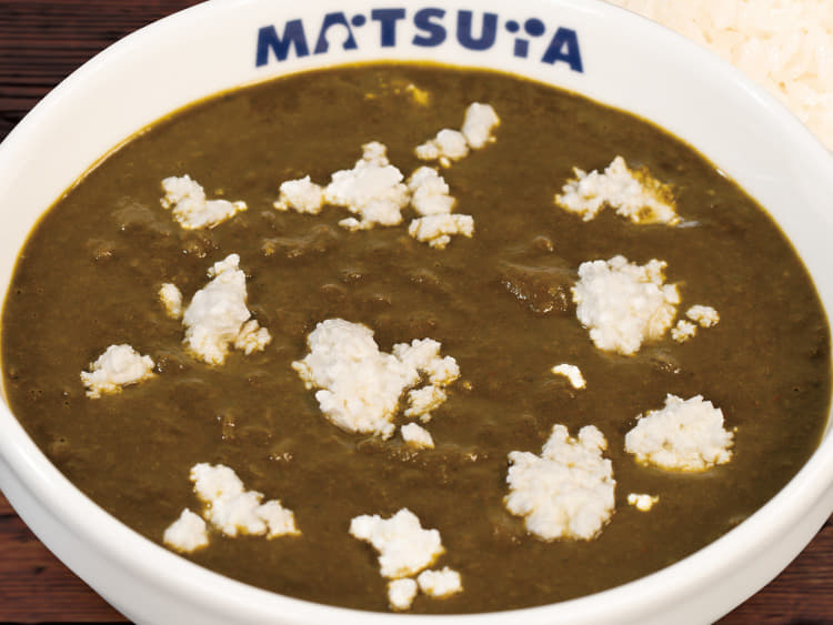 ほうれん草とカッテージチーズのカレー