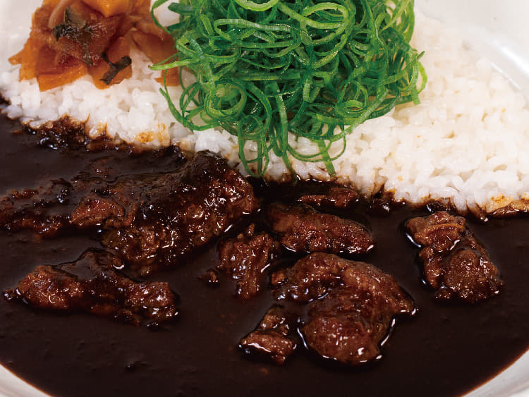 ネギたっぷり牛すじ煮込みカシミールカレー