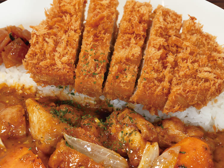 ロースかつケララチキンカレー