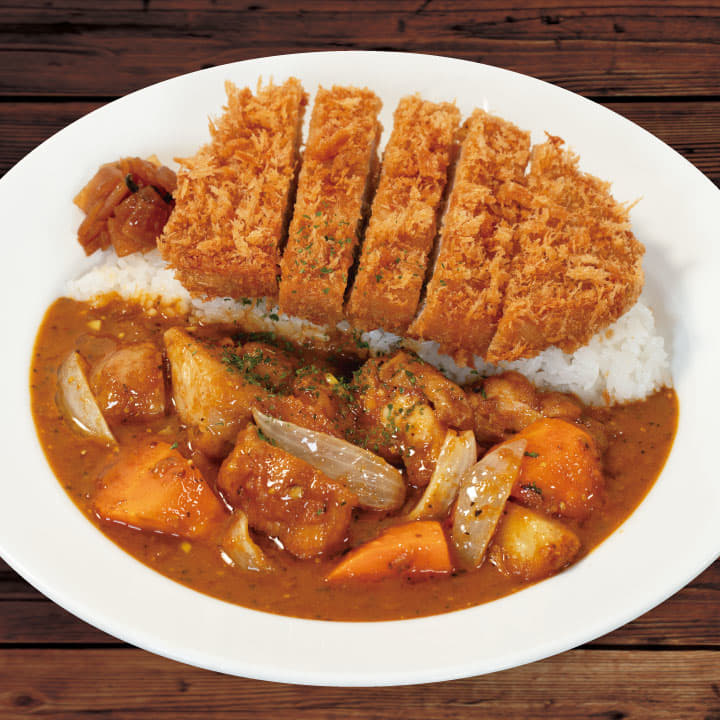 ロースかつケララチキンカレー