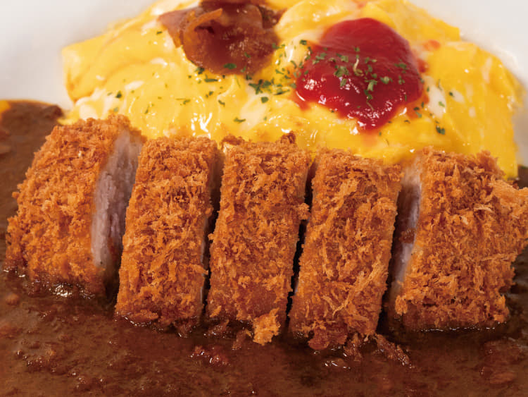オムレツミルフィーユかつ欧風ビーフカレー