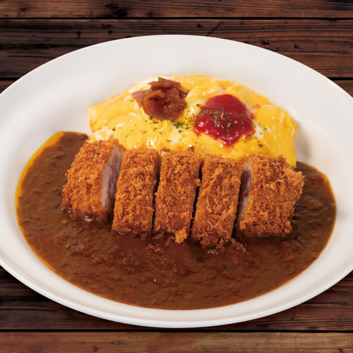 オムレツミルフィーユかつ欧風ビーフカレー