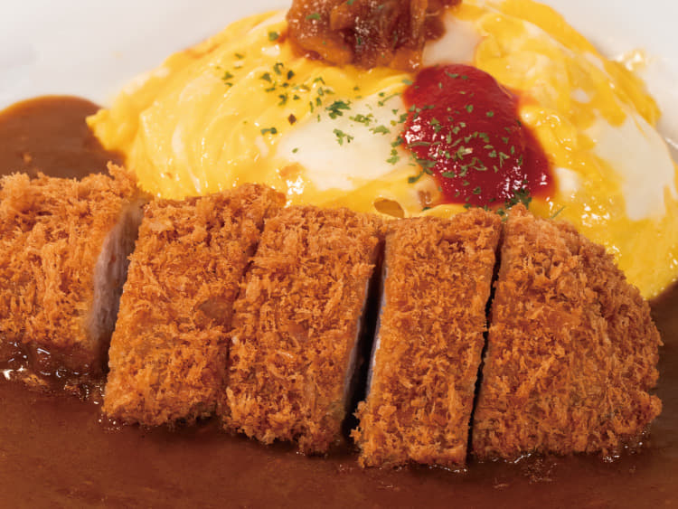 オムレツミルフィーユかつカレー