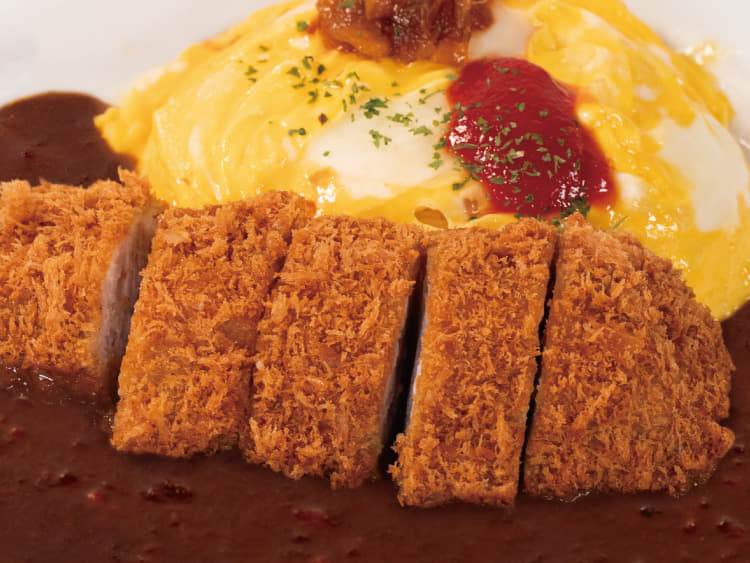 オムレツミルフィーユかつスパイシーカレー