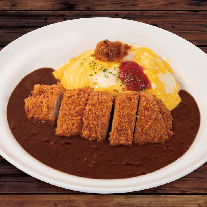 オムレツミルフィーユかつスパイシーカレー
