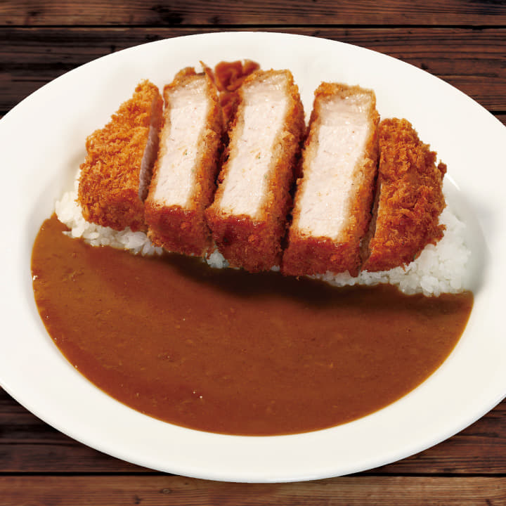 "大麦豚"厚切りリブロースかつカレー