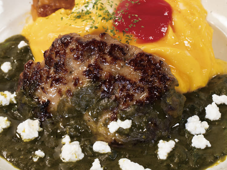 ハンバーグオムレツパラックパニール