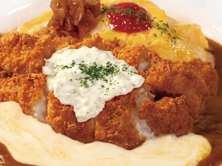 ささみかつオムレツカレー　トッピングチーズ