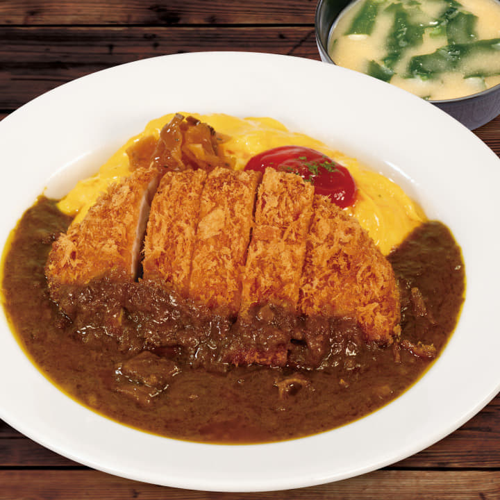 創業ビーフロースかつオムレツカレー