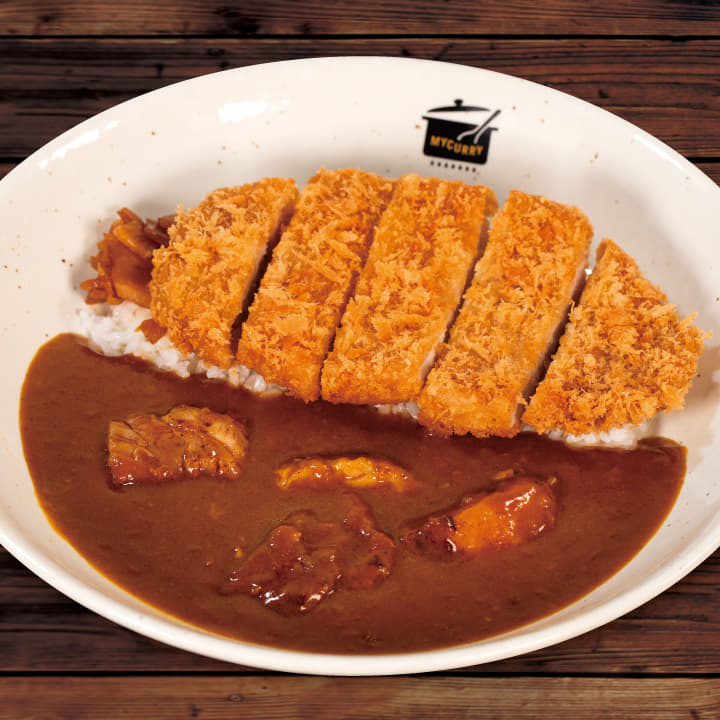 煮込みタンドリーチキンロースかつカレー