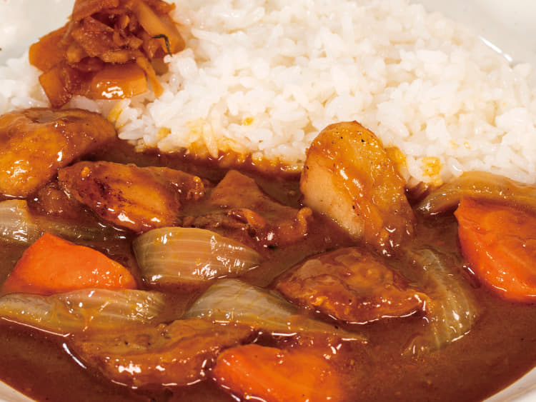ごろごろ野菜の煮込みタンドリーチキンカレー