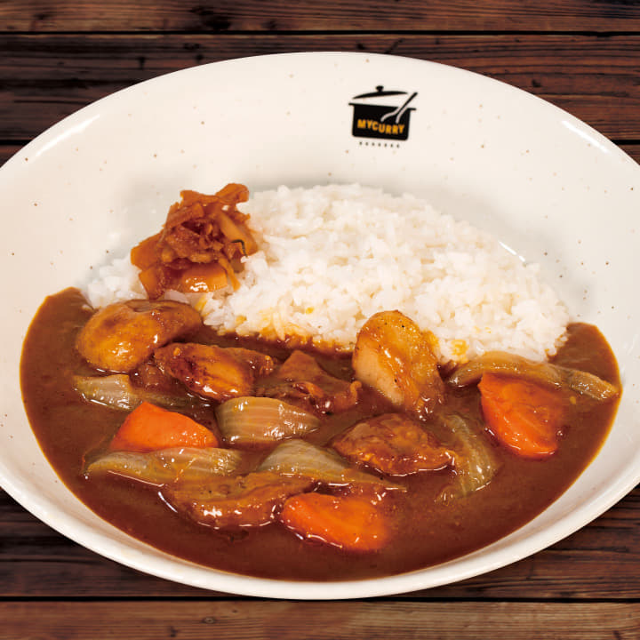 ごろごろ野菜の煮込みタンドリーチキンカレー