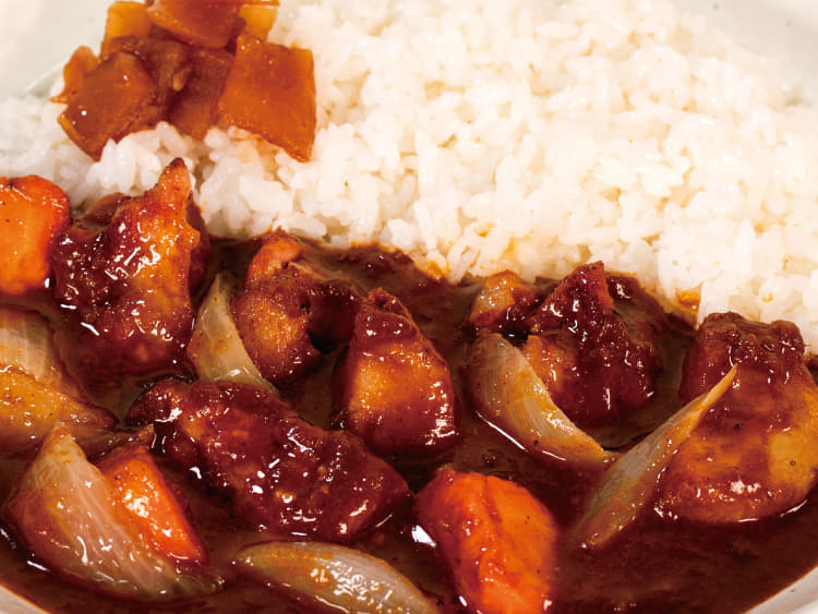 ごろごろ野菜の煮込みタンドリーチキンスパイシーカレー