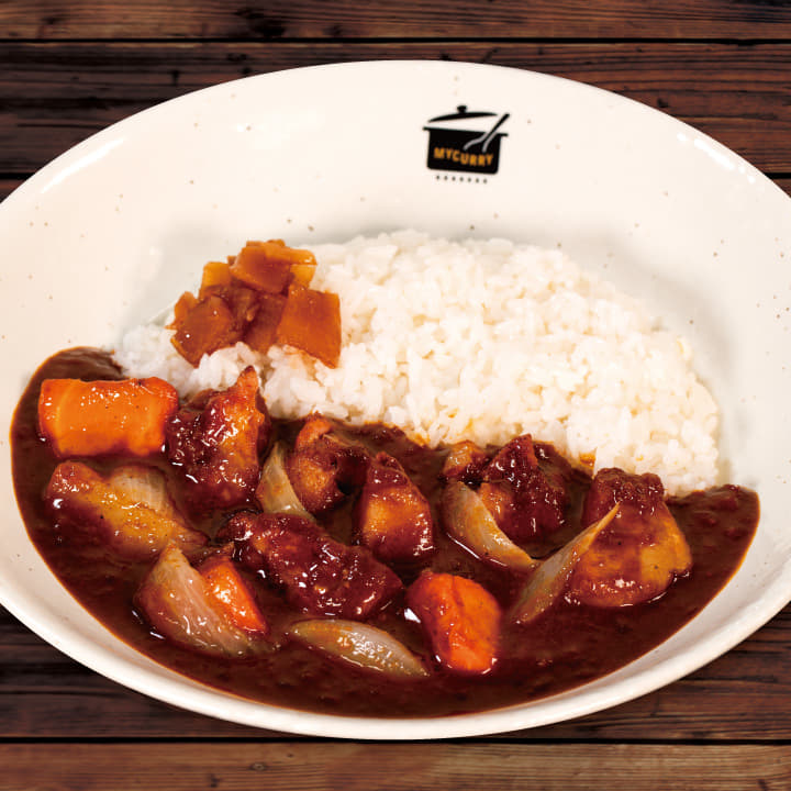 ごろごろ野菜の煮込みタンドリーチキンスパイシーカレー