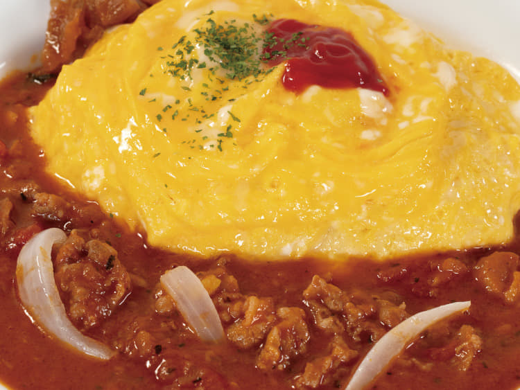 たっぷりトマトのオムハヤシライス