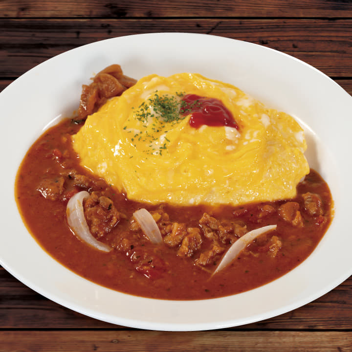 たっぷりトマトのオムハヤシライス