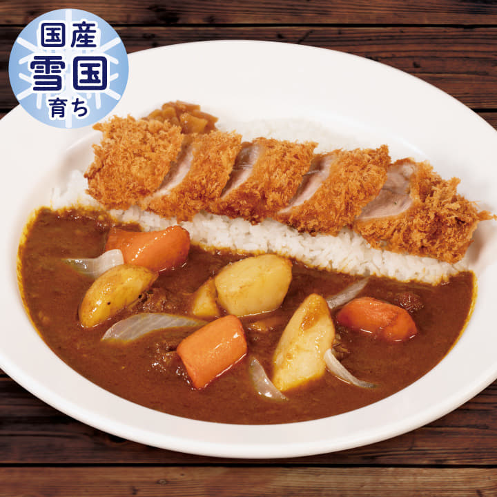 ごろごろ野菜“国産雪国育ち”丸太ヒレかつ欧風ビーフカレー