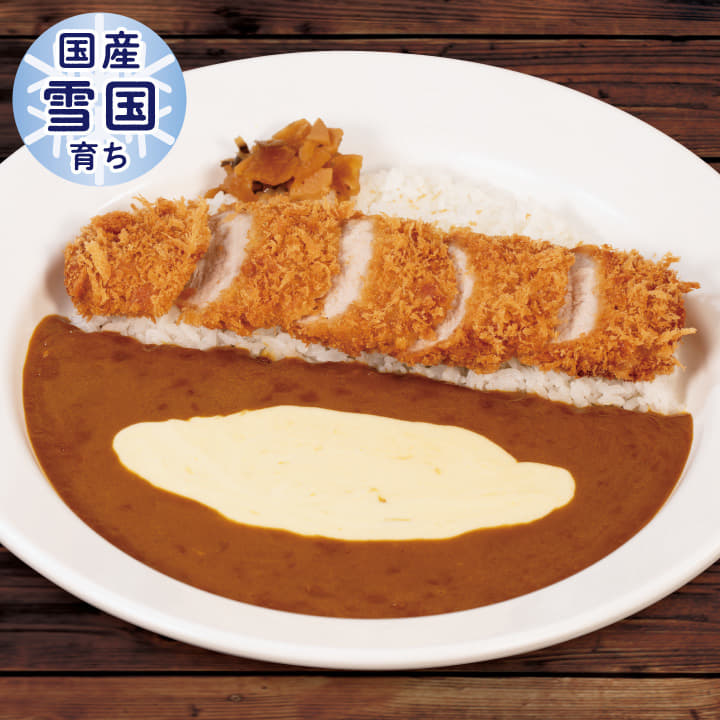 “国産雪国育ち”丸太ヒレかつカレー　トッピングチーズ