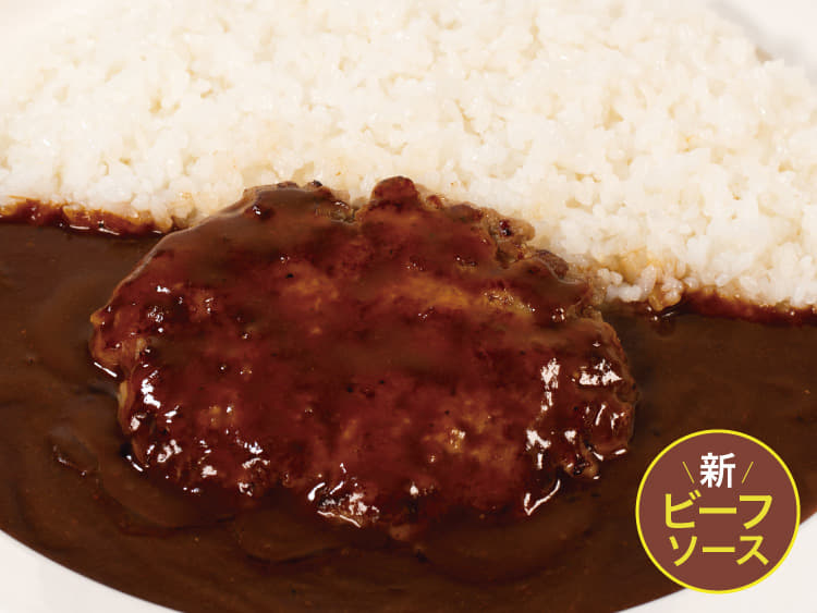 【ビーフソース】煮込みハンバーグカレー
